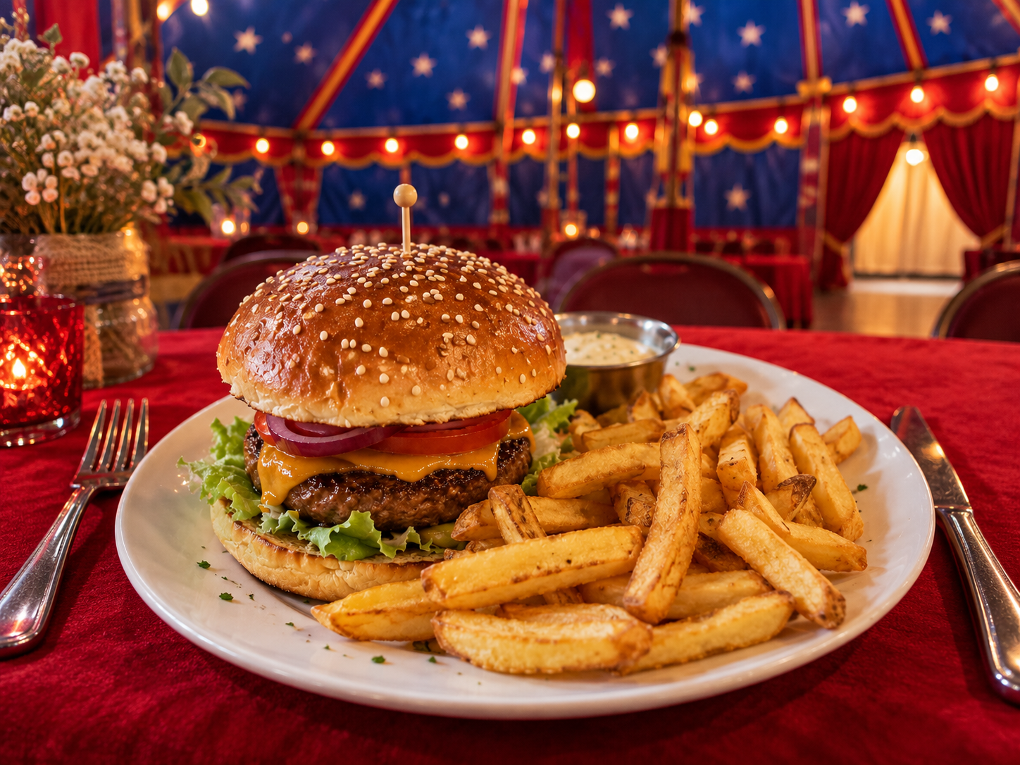 Pause déjeuner au snack du Kid's Circus