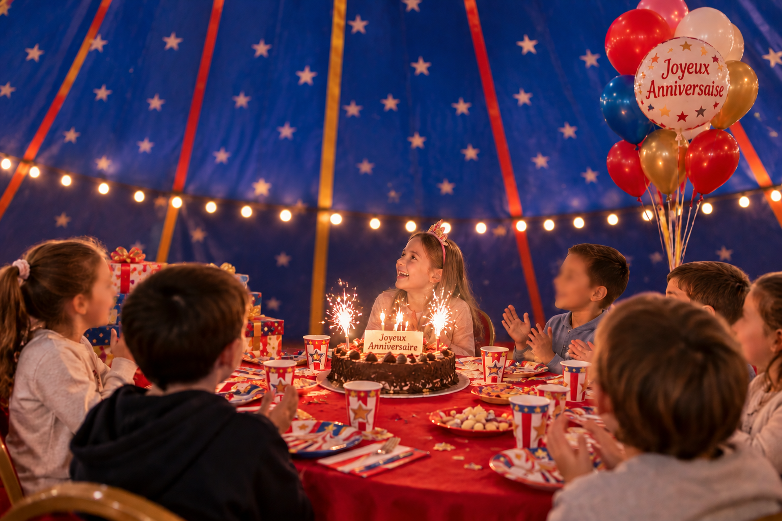 Enfants dans le Kid's Circus de l'Espace Franconi