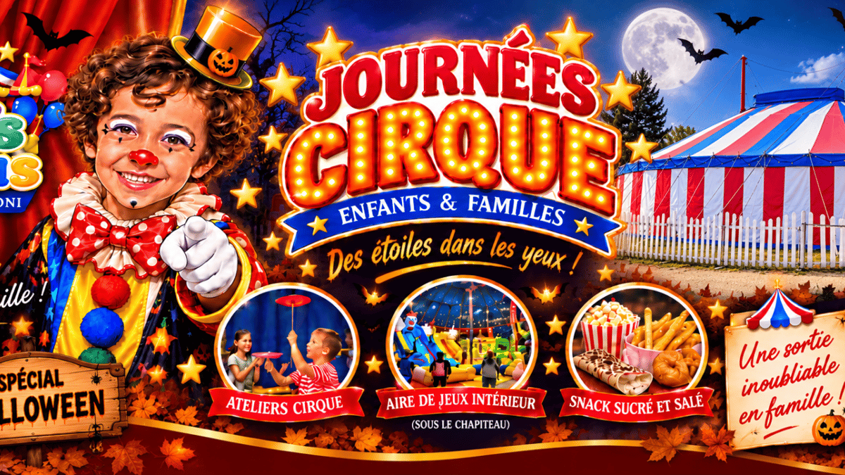 Banniere journees cirque halloween